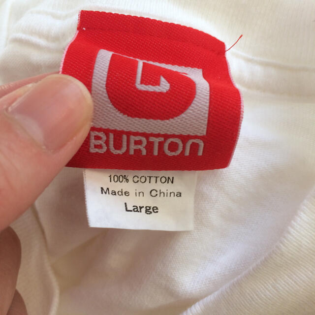 BURTON(バートン)のバートン Tシャツ ラージ 白 メンズのトップス(Tシャツ/カットソー(半袖/袖なし))の商品写真