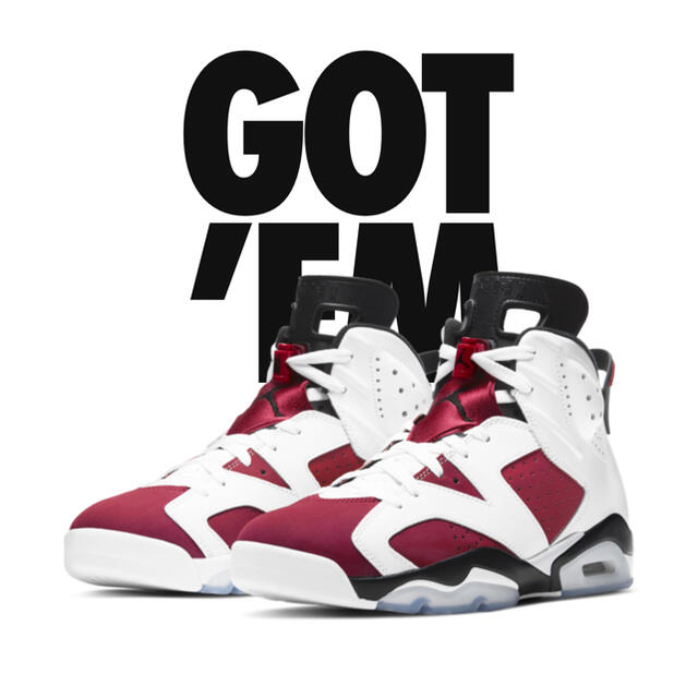 NIKE AIR JORDAN 6 CARMINE  26.5