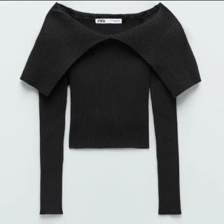 ザラ(ZARA)の未使用品　即完売品　ZARA オフショルダートップス　S(ニット/セーター)