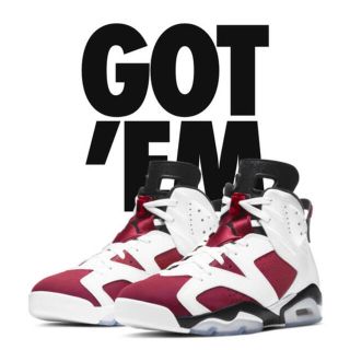 ナイキ(NIKE)のNIKE AIR JORDAN ６　Carmine 26.5(スニーカー)