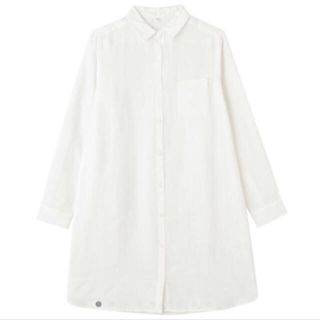 ムジルシリョウヒン(MUJI (無印良品))のフレンチリネン シャツワンピース(シャツ/ブラウス(長袖/七分))