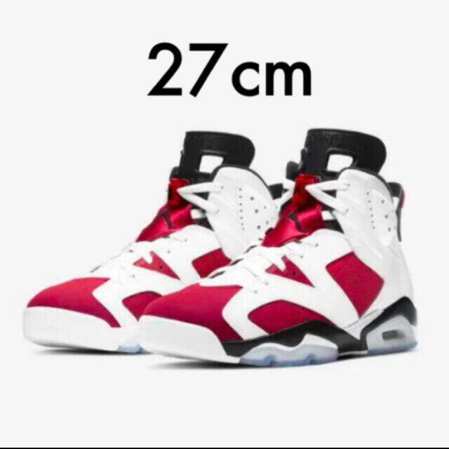 NIKE AIR JORDAN 6 Retro Carmine 27cm
