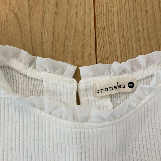 Branshes(ブランシェス)のBranches ドレスシャツフリル付き　130cm キッズ/ベビー/マタニティのキッズ服男の子用(90cm~)(Tシャツ/カットソー)の商品写真