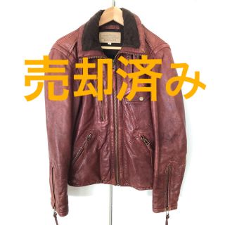 アヴィレックス レッド レザージャケット/革ジャン(メンズ)の通販 16点