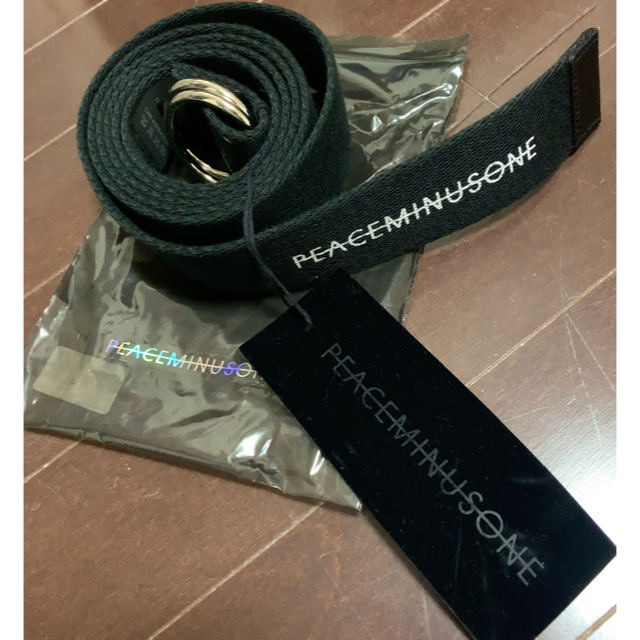 PEACEMINUSONE(ピースマイナスワン)のPEACEMINUSONE O-RING BELT #2 BLACK おまけ付 メンズのファッション小物(ベルト)の商品写真