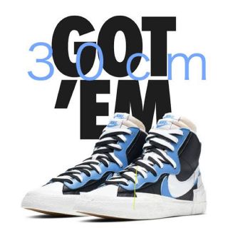 ナイキ(NIKE)のNIKE BLAZER MID / SACAI ブレーザー　サカイ　３０(スニーカー)