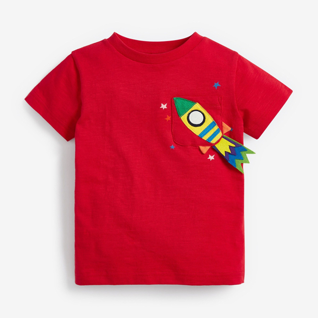 NEXT(ネクスト)のレインボー ロケット Tシャツ3枚組（3m-7y） キッズ/ベビー/マタニティのベビー服(~85cm)(Ｔシャツ)の商品写真