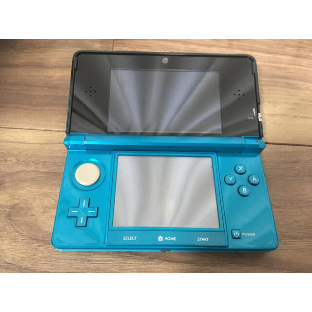 ニンテンドー3DS(ニンテンドー3DS)のニンテンドー3DS アクアブルー エンタメ/ホビーのゲームソフト/ゲーム機本体(携帯用ゲーム機本体)の商品写真