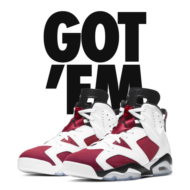 NIKE AIR JORDAN 6 カーマイン US 9 27 cm