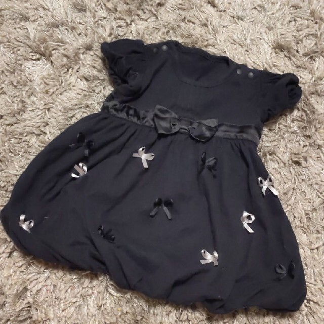 TOCCA(トッカ)のバルーンワンピース　BeBe  トッカ風　80 キッズ/ベビー/マタニティのベビー服(~85cm)(ワンピース)の商品写真