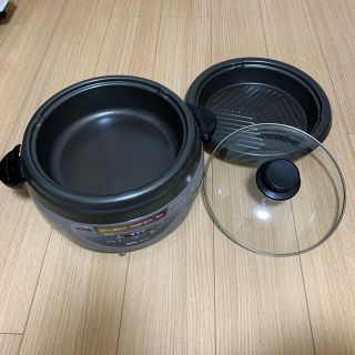 サンヨー(SANYO)のチタンコート　電気鍋　焼肉プレート(調理機器)