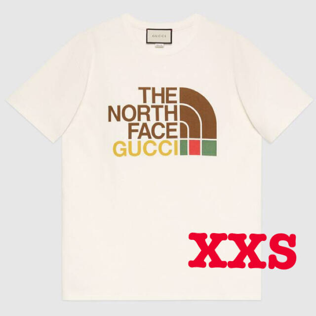 国内配送】 NORTH THE - Gucci FACE Tシャツ コットン GUCCI x Tシャツ