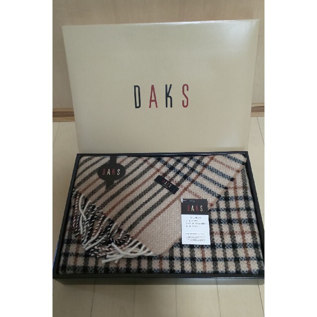 DAKS(ダックス)の☆新品・未使用☆ DAKS  ウールひざ掛け インテリア/住まい/日用品の寝具(毛布)の商品写真