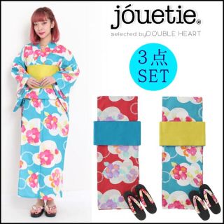 ジュエティ(jouetie)の最新作！ジュエティ浴衣☆雲形椿柄☆大人気(浴衣)