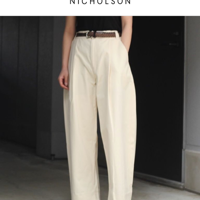 Peached Cotton Twill Volume Pleat Pant