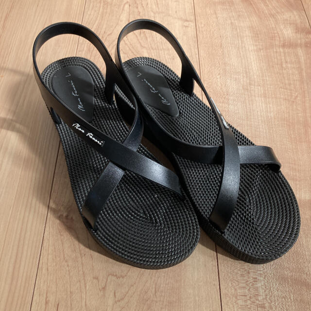 プラットホームサンダル☆ブラック レディースの靴/シューズ(サンダル)の商品写真
