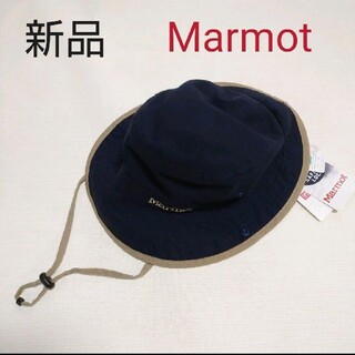 マーモット(MARMOT)の新品！マーモットMarmot ライトビーコンハット Ｌ ネイビー 帽子 紺 UV(登山用品)