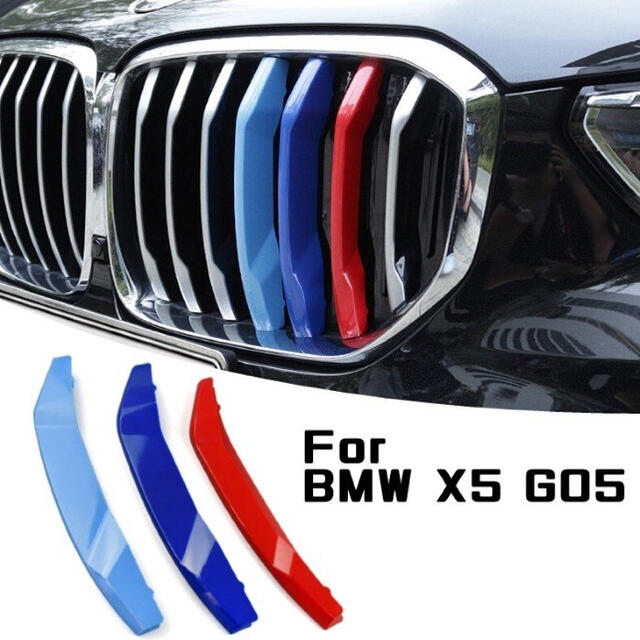 塗装済 BMW X5 X6シリーズ Mカラー グリルフィン(07〜14年)E70