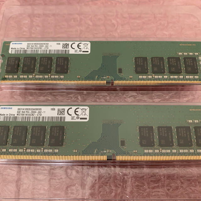 Samsung デスクトップ用メモリDDR4-2666　8GB×2枚