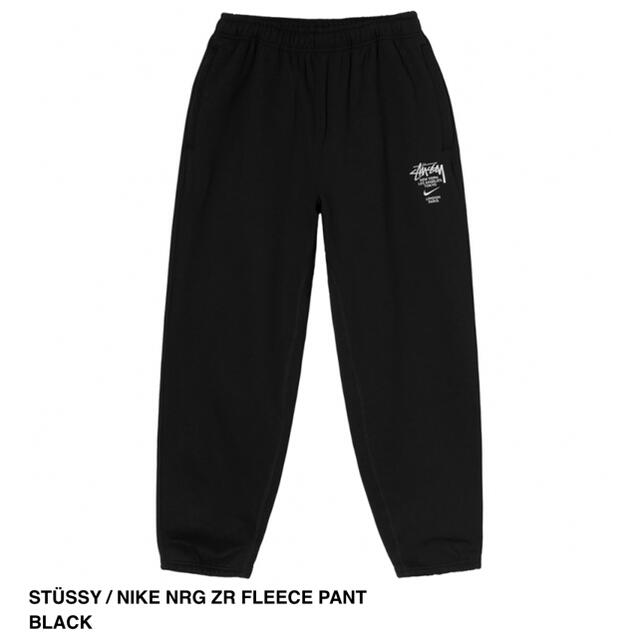 STUSSY(ステューシー)のM STUSSY x NIKE NRG ZR FLEECE PANT BLACK メンズのパンツ(その他)の商品写真