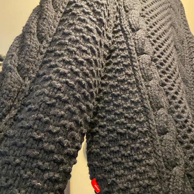 W)taps(ダブルタップス)のWtaps ダブルタップス ARAN KNIT 紺ネイビー XL 4 メンズのトップス(ニット/セーター)の商品写真