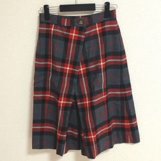 ヴィヴィアンウエストウッド(Vivienne Westwood)のVivienneWestwood REDLABEL チェックキュロットスカート(ひざ丈スカート)