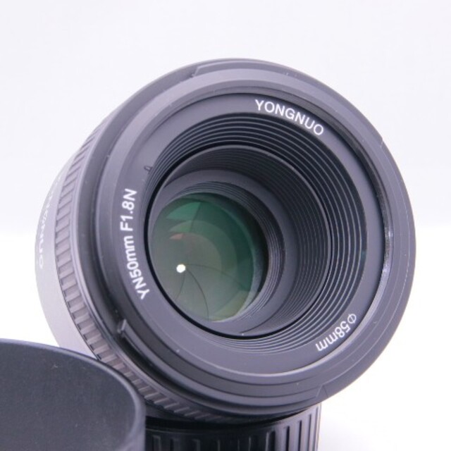 Nikon用 単焦点レンズ YN50mm F1.8 Nikon ニコン フード スマホ/家電/カメラのカメラ(レンズ(単焦点))の商品写真