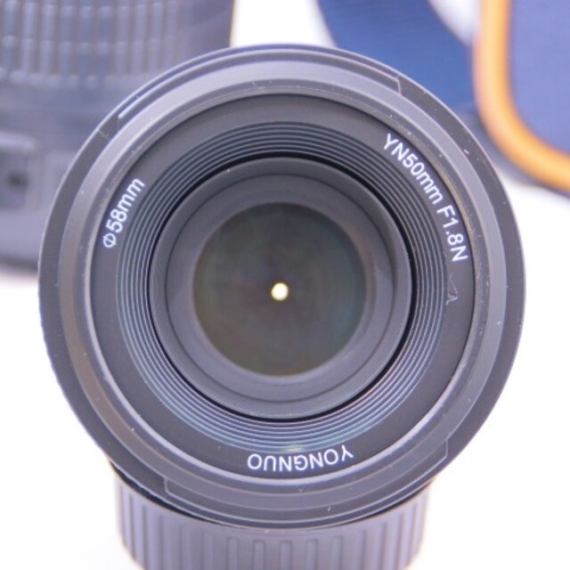 Nikon用 単焦点レンズ YN50mm F1.8 Nikon ニコン フード スマホ/家電/カメラのカメラ(レンズ(単焦点))の商品写真