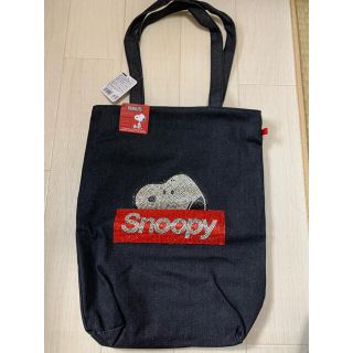 スヌーピー(SNOOPY)のスヌーピーラインストーンバッグ(トートバッグ)