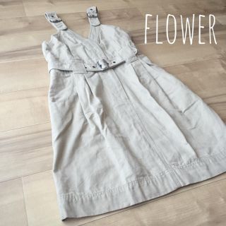 フラワー(flower)のFlower❁ サロペットスカート(ひざ丈ワンピース)