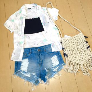 ロキシー(Roxy)の値下げ！ROXY☆サーフ柄シャツ(シャツ/ブラウス(半袖/袖なし))