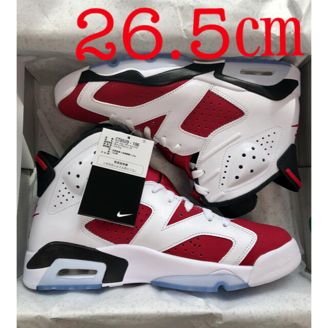 【新品未使用】NIKE AIR JORDAN 6 CARMINE 28㎝　大人気