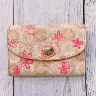 コーチ(COACH)の【キーケース】COACH  コーチ　花柄　ポイント消化　300円(キーケース)