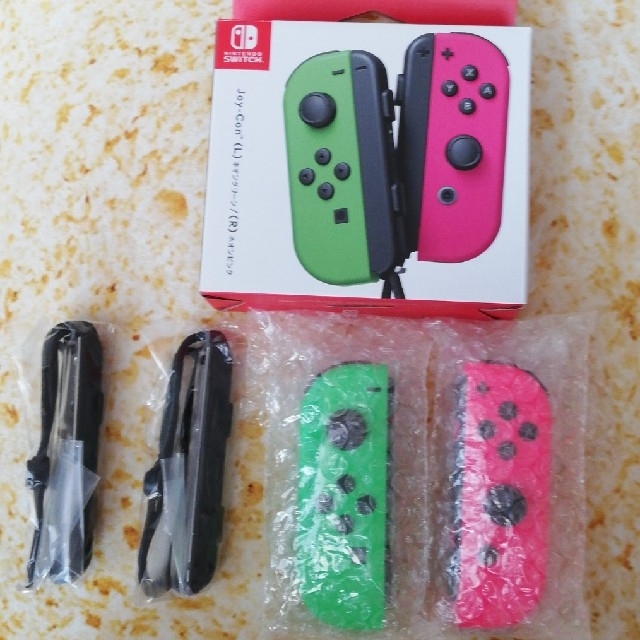 Nintendo Switch(ニンテンドースイッチ)の純正　Joy-Con(L) ネオングリーン/(R) ネオンピンク　ジョイコン エンタメ/ホビーのゲームソフト/ゲーム機本体(その他)の商品写真