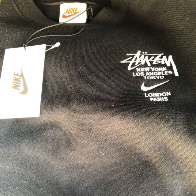 STUSSY / NIKE CREW FLEECE BLACK  ブラック　M