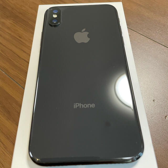 iPhone X space gray 64GBスマートフォン本体