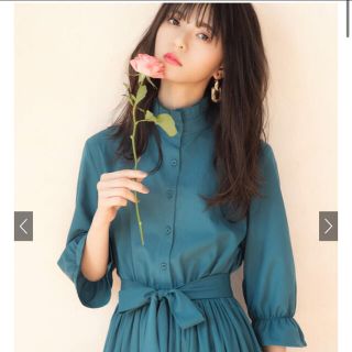 グレイル(GRL)の齋藤飛鳥(乃木坂46) ベルト付きキャンディスリーブワンピース(ロングワンピース/マキシワンピース)