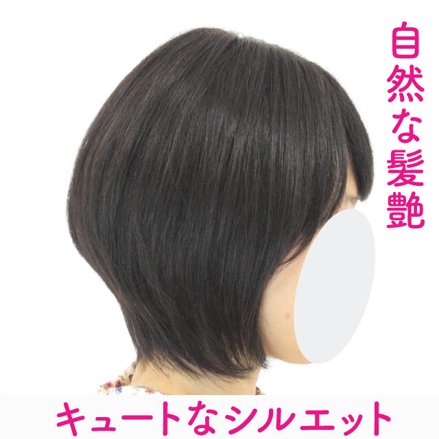 自然さAクラス!手触り良い人毛100%シルク引抜きフルウィッグショート 自然さAクラス!手触り良い人毛100%シルク引抜きフルウィッグショート