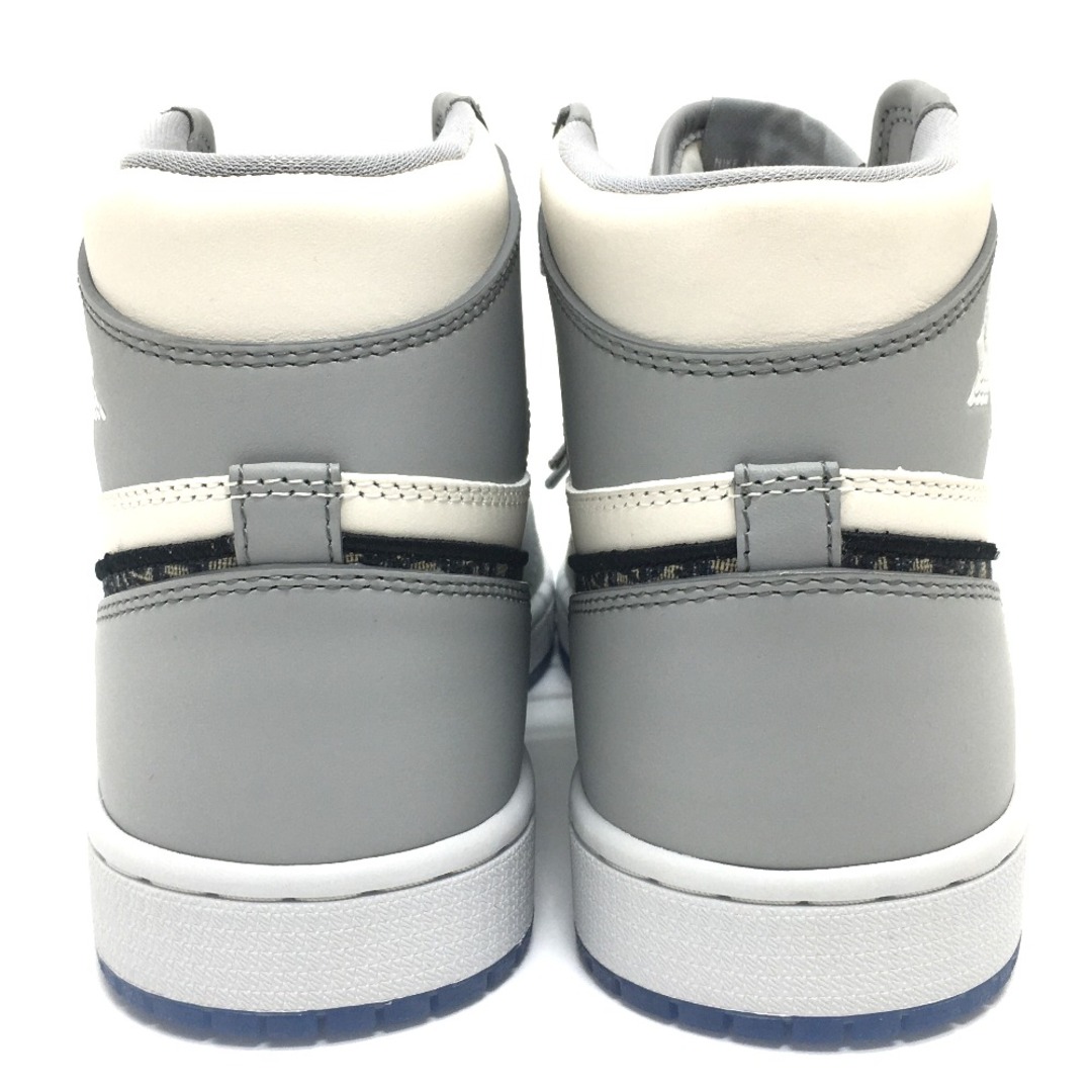 Dior(ディオール)のディオール Dior Air Jordan ナイキ DIOR × Nike HIGH OG  ハイカットスニーカー スニーカー ラバー グレー×ホワイト 未使用 メンズの靴/シューズ(スニーカー)の商品写真