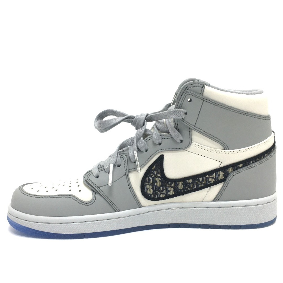 Dior(ディオール)のディオール Dior Air Jordan ナイキ DIOR × Nike HIGH OG  ハイカットスニーカー スニーカー ラバー グレー×ホワイト 未使用 メンズの靴/シューズ(スニーカー)の商品写真