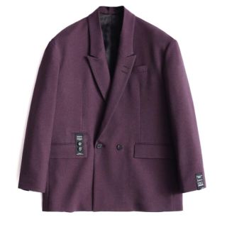 美品21AW SHAREEF ジャケット スラックス セットアップ ラベンダー