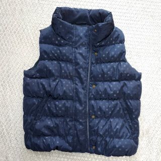 ギャップ(GAP)のGap Kids ダウンベスト140cm　濃紺ドット柄(ジャケット/上着)