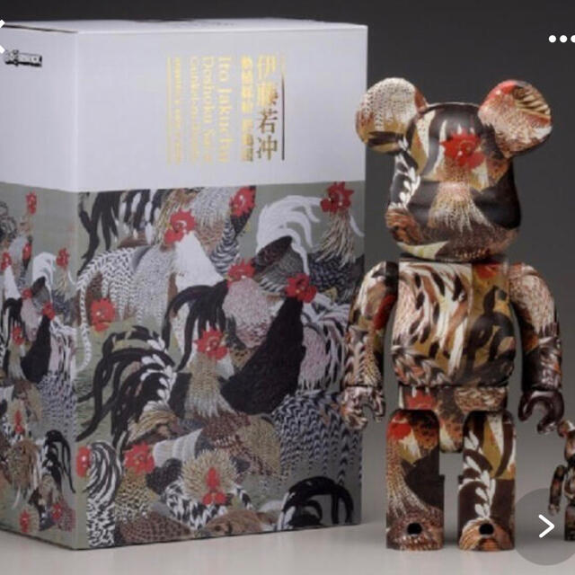 BE@RBRICK 伊藤若冲「群鶏図」 100% ＆ 400%