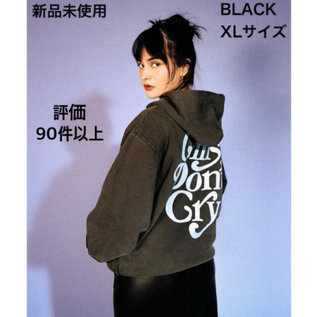 GDC(ジーディーシー)のverdy girlsdontcry フーディ XL BLACK 伊勢丹限定 メンズのトップス(パーカー)の商品写真