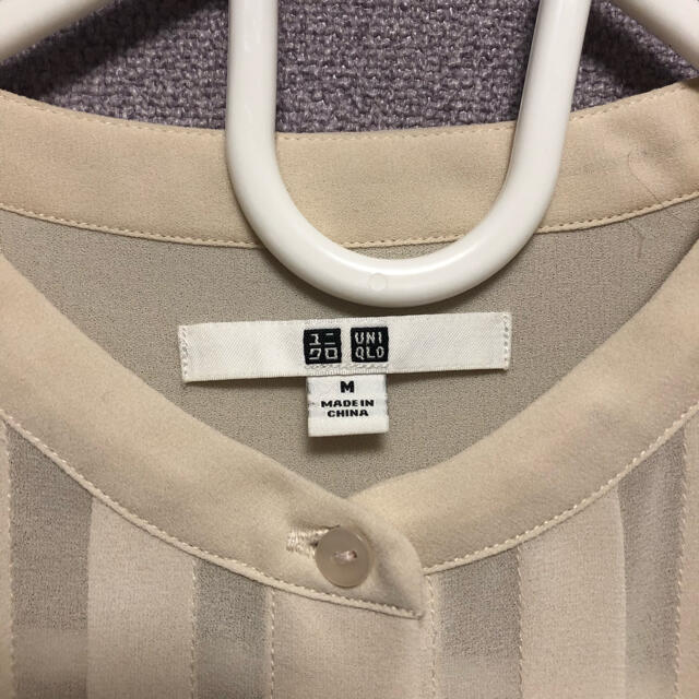 UNIQLO(ユニクロ)の【ユニクロ】薄手トップス　M レディースのトップス(シャツ/ブラウス(長袖/七分))の商品写真