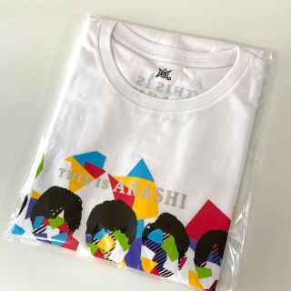 アラシ(嵐)の嵐　This is 嵐　グッズ　Tシャツ　白(アイドルグッズ)