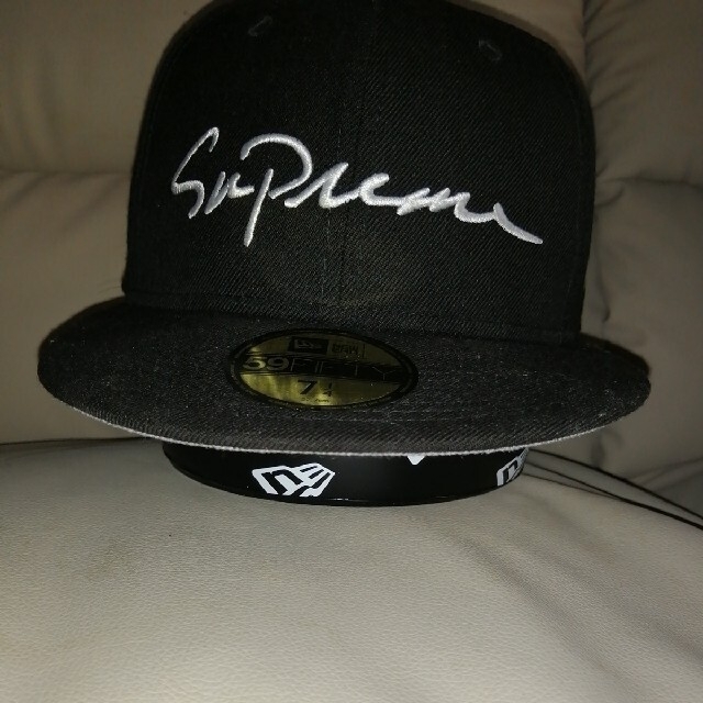 Supreme NEW ERA CLASSIC Script キャップ ブラックメンズ