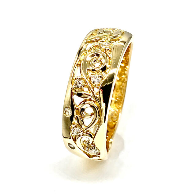 マリリン様専用　K18YG ダイヤモンド リング レディースのアクセサリー(リング(指輪))の商品写真