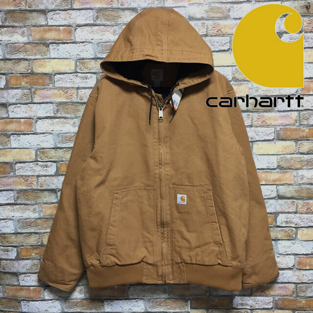 新品 carhartt カーハート ダックパーカージャケット キャメル ...