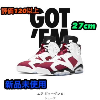 ナイキ(NIKE)のNIKE AIR JORDAN 6 Retro Carmine  カーマイン(スニーカー)